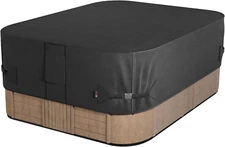 Waterproof 600D Polyester Square Hot Tub Cover Outdoor SPA Covers 95 x 95 inch