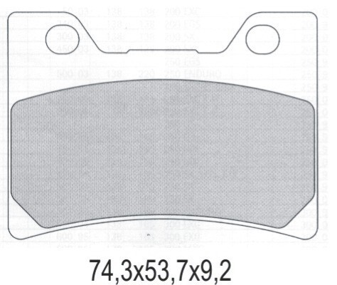 Plaquettes de frein KH182 metal fritte street or pour moto