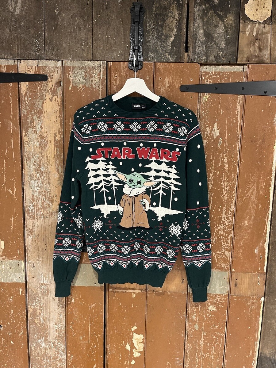 Star Wars Christmas Jumper Primark Men's Size Small Cotton Blend