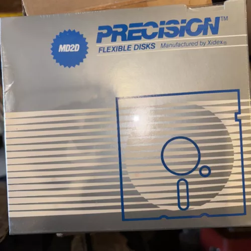 Case Of 100 Precision Flexible Disks Micro 2D Diskettes Sealed Unopened 2s2d