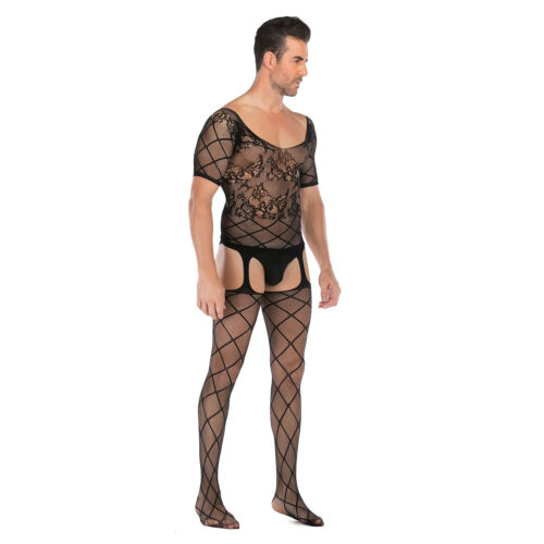 Bodysuit Gay Sissy Pantyhose Costume Lingerie UK Mens Sexy Body stocking Overall