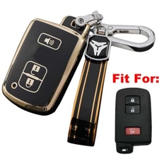 Fit Toyota 4Runner Tundra Tacoma 3 Button Remote Key Fob TPU Case Cover
