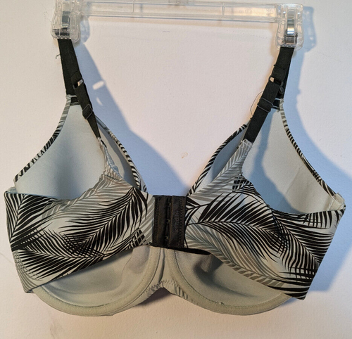 KINDLY Green Leafy Leaf Print 40DD Underwire Smooth Cup Bra - Picture 2 of 3