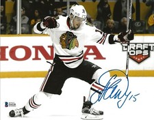 Artem Anisimov signed Chicago Blackhawks 8x10 photo BAS Beckett Witnessed