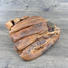 Vintage Mizuno Steerhide Softball Baseball Glove HBG83 Brown RHT