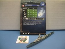  Axis Allies War at Sea BASE SET Gloire 3/64 with card 