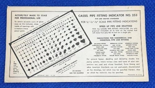 Engineering - Indicatore raccordo tubi CASSEL n. 253 - Vintage - Foto 3 di 4