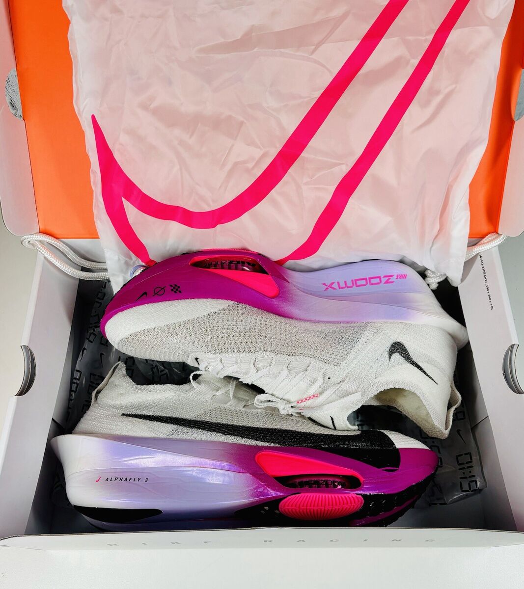Nike Air Zoom Alphafly NEXT% 3 White/Purple Agate/Vivid Nike Air Zoom Alphafly NEXT% 3 White/Purple Agate/Vivid