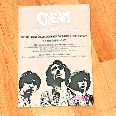 CREAM I FEEL FREE ULTIMATE 2005 magazine promo advert artwork Rock Pop