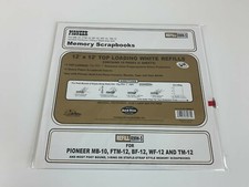 Pioneer Memory Scrapbooks 12"x12" Top Loading White Refills RMW-5 Acid Free NEW