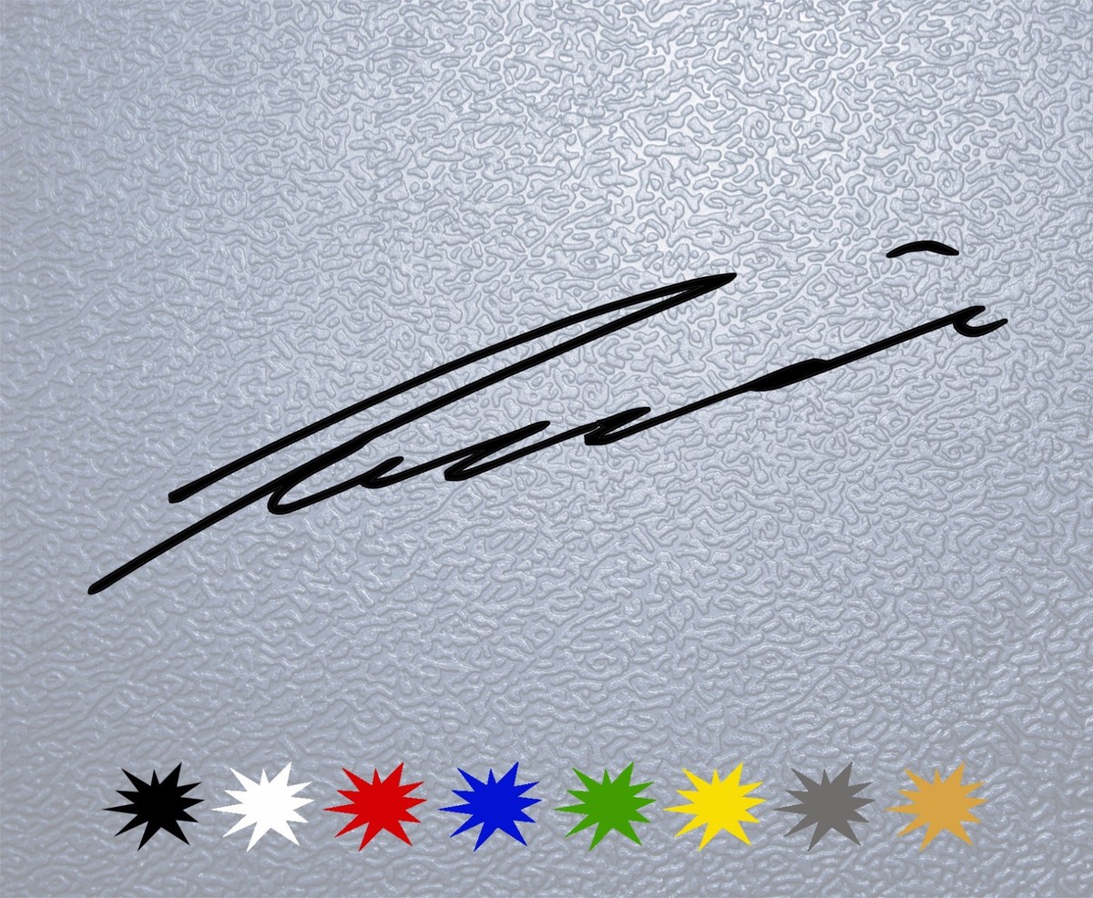 STICKER PEGATINA DECAL VINYL Niki Lauda Signature | eBay