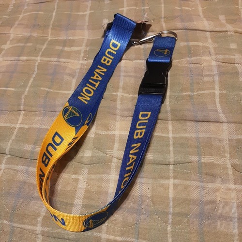 GOLDEN STATE WARRIORS NBA TEAM COLOR 24"x 1" Lanyard w/ Detachable Buckle - Picture 4 of 4