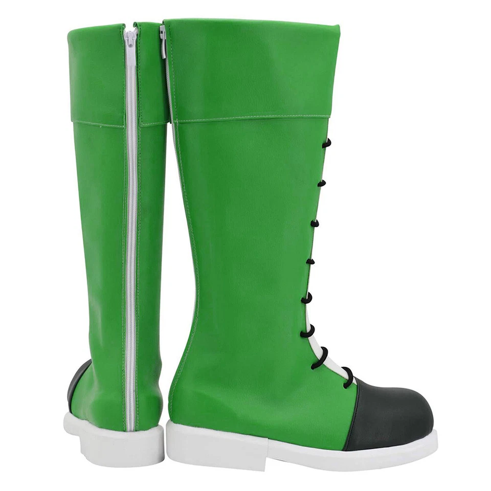 EN STOCK HxH Rookie Hunter Gon Freecss Zapatos con disfraces Anime Botas Verdes Foto 4 de 4