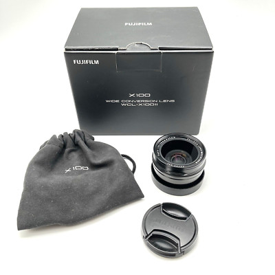 FUJIFILM Wide Conversion Lens Schwarz WCL- X100 28mm für Fuji X100 Kameras OVP  