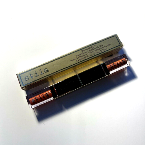 STILA Double Dip Suede Shade and Glitter & Glow Liquid Eyeshadows CORAL REEF - Picture 3 of 7