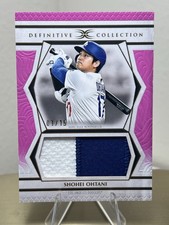 2025 Topps Definitive Shohei Ohtani Game Used Jumbo Jersey Patch 1/15 CY YOUNG
