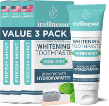 Hydroxyapatite Toothpaste, Fluoride Free, Whitening Toothpaste, Remineralizing E