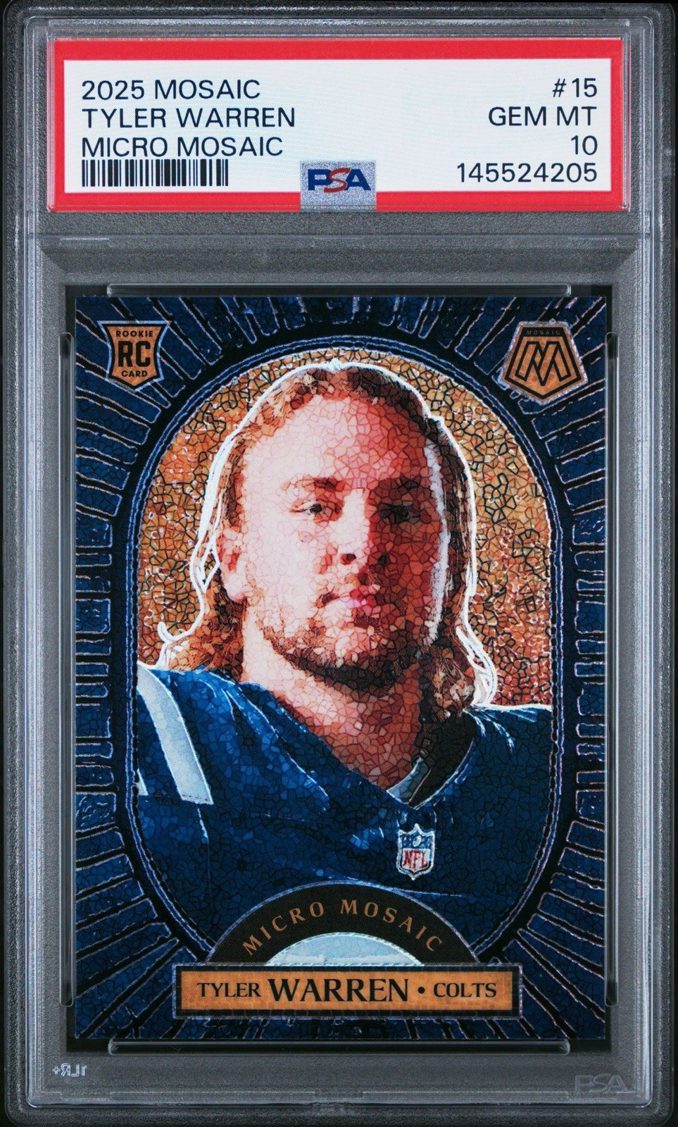 Tyler Warren Panini Mosaic Micro Mosaic #15 Base