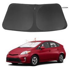 TINGLU Sun Shade for Windshield Sunshade Toyota Prius C 2012-2019, Black