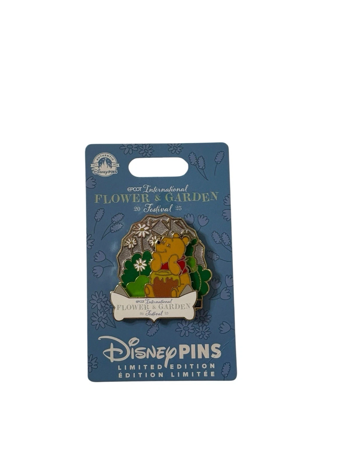 NEW 2025 Disney Epcot Flower and Garden Festival Winnie The Pooh Trading Pin