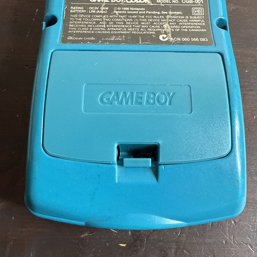 Teal Game Boy Color CGB-001 Autentico Funzionante + (Vicolo) - Leggi Descrizione - Foto 7 di 9