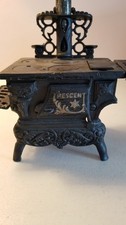 Vintage Crescent Miniature Cast Iron Stove