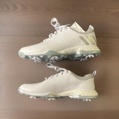 Women s adidas Adipower 4orged Golf Shoes White Plastic Spikes US 8 New 
