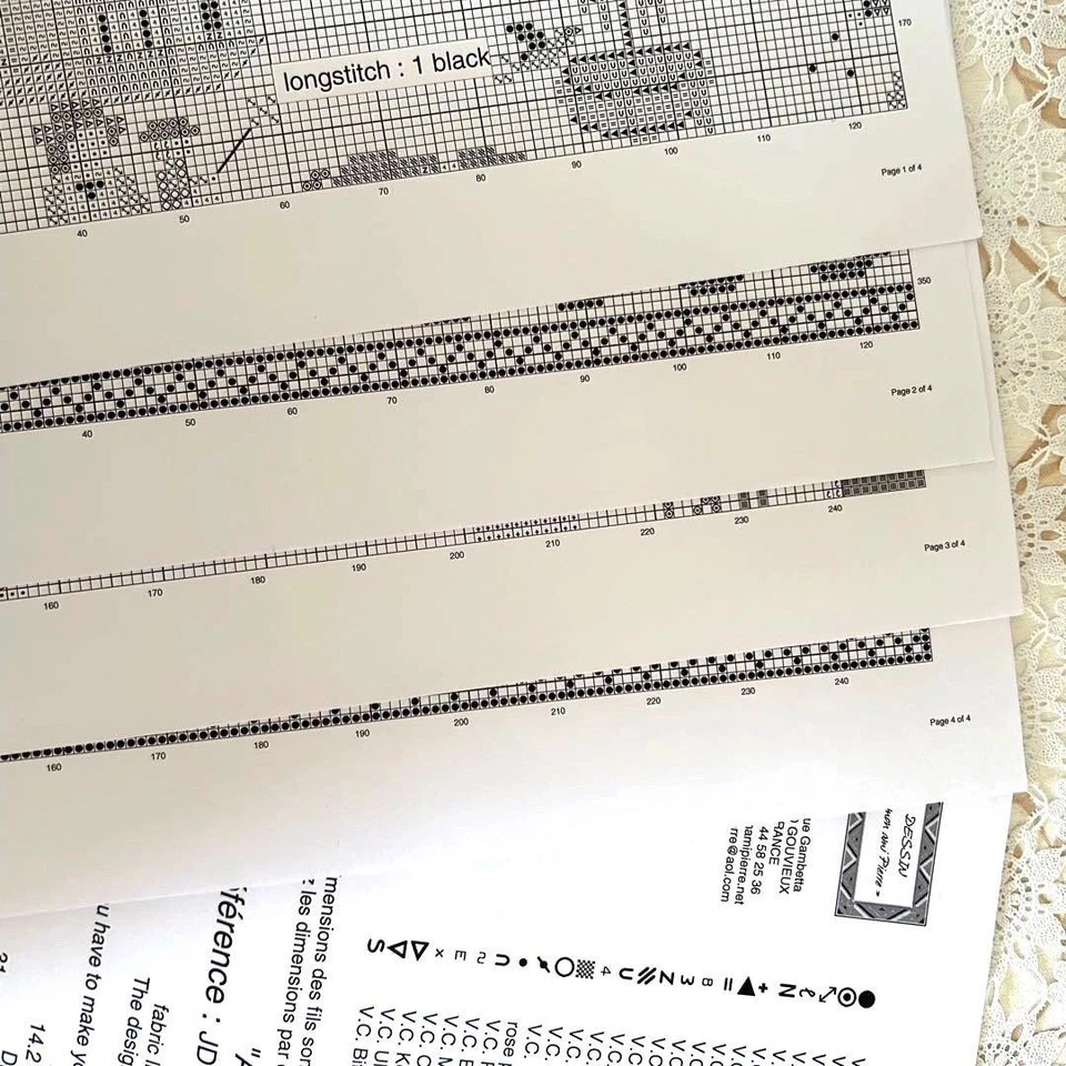 A Mon Ami Pierre A Perfect World Cross Stitch Chart Pattern Used France - Image 3 of 4