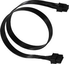 8-pin EPS/ATX Male to 6 2 pin PCIe Male GPU Power Cable, 2ft Black