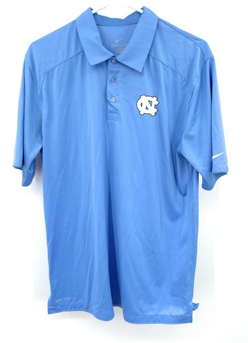 Nike Dri Fit UNC North Carolina Tar Heels Golf Polo Sleeve Shirt Men’s Size M