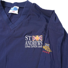 Vintage 2000 St Andrews 129th Open Golf Windshirt Jacket Mens XL Made in USA