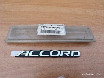 Honda Accord CD3, CD4, CD5 OEM NOS Accord Emblem Genuine 75722-SV4-000