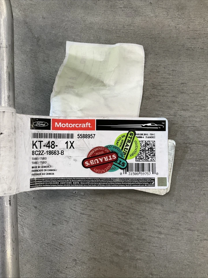 NUEVO tubo de calefacción auxiliar Motorcraft HVAC KT-48 Ford E-150 E-250 E-350 2008-2019 Foto 2 de 2