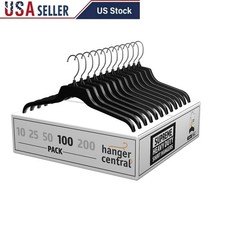 Heavy Duty Recycled Plastic Hangers Pack of 100 Shirts Suits Blouses Clothes New