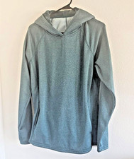 Athletic Works Boys Youth Blue-Green Long Sleeve Hooded Fleece Sweatshirt XL