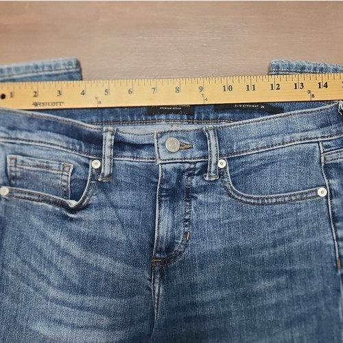 Banana Republic Slim Straight Premium Denim Distressed 28 Boyfriend Actual 29x28 - Picture 5 of 12