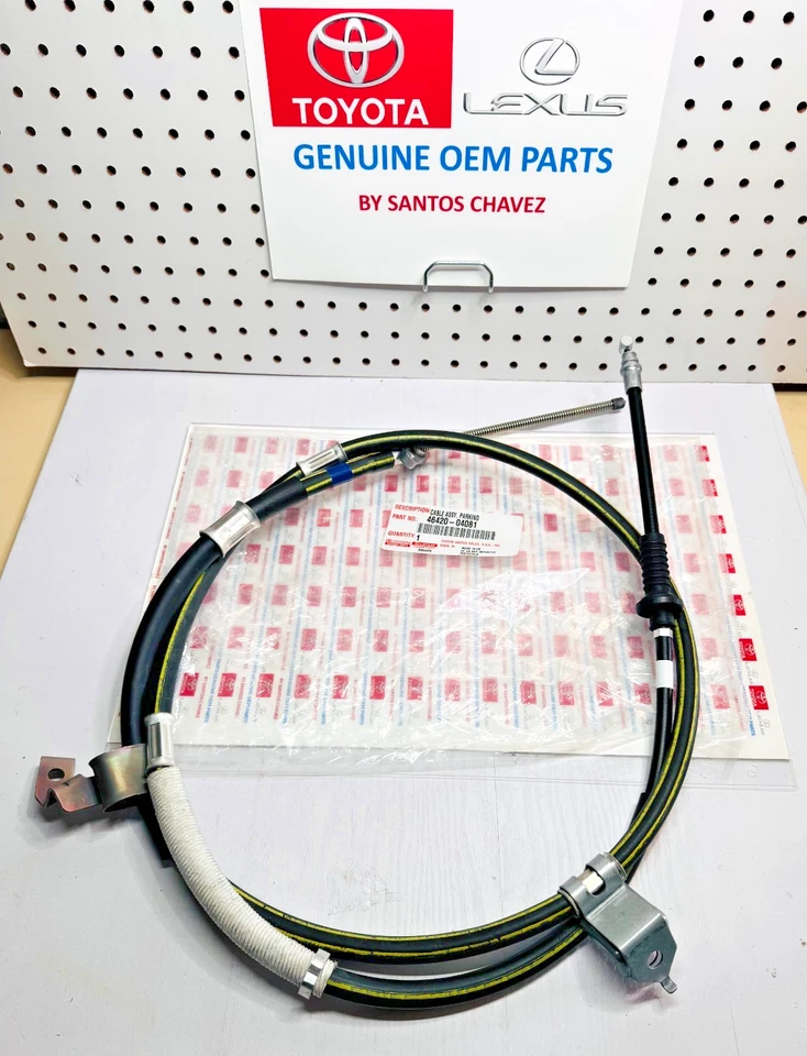 Cable de freno de estacionamiento trasero Tacoma 2016-2023 pieza original OEM 46420-04131 Foto 2 de 4