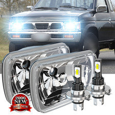 PAIR 7x6" 5x7" LED Headlight kit Hi/Lo Beam FIT Nissan Pickup Hardbody 240SX D21