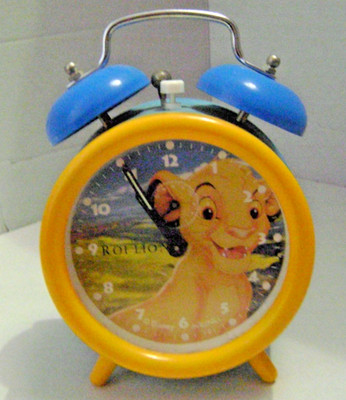 Mechanischer Wecker mechanisch Alarm clock AVRONEL The Lion King King Disney Vintage