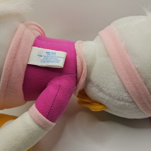 1986 Hasbro Disney Duck Tales Webby Vanderquack 12" Plush Vintage Toy - Picture 14 of 23