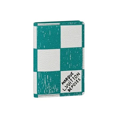 LOUIS VUITTON Sunset Painting Series Damier Wallet Men's 3x0.3x4.3 in