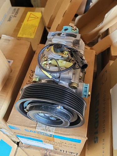 COMPRESSORE CLIMA MARELLI CMP023 PER ALFA ROMEO 145 146 DENSO 1.5018 44710O-0590 - Imagen 4 de 9