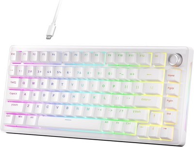 Dierya DK81E Gaming Tastatur,75% Prozent Gasket Mechanische Tastatur mit
