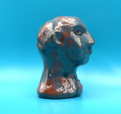 ''Smiling Yakuza'' -Outstanding Expensive Original Clay Sculpture. Classy.