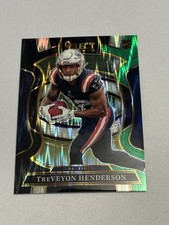 2025 Panini Select Concourse Black and Green TreVeyon Henderson RC Patriots #78