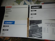 FOUR DIFFERENT LOWREY ORGAN HUGE SERVICE MANUALS Repair Shop NL, NT, G SERIES