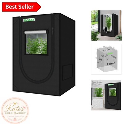 24'' Indoor Grow Tent with High Reflectivity & Removable Floor Tray - Quick Setup