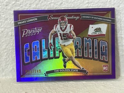2022 Panini Prestige DRAKE LONDON HOLO FOIL Seasons Greetings RC 26/149 #SG-9 