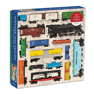 Galison Vintage Toy Trains 300 Piece Jigsaw Puzzle 8+