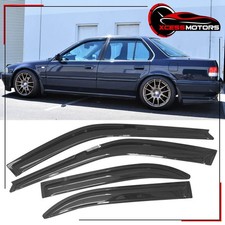 Fits 90-93 Honda Accord Sedan Acrylic Side Window Visors Windshield Guards 4pcs Fits 90-93 Honda Accord Sedan Acrylic Side Window Visors Windshield Guards 4pcs